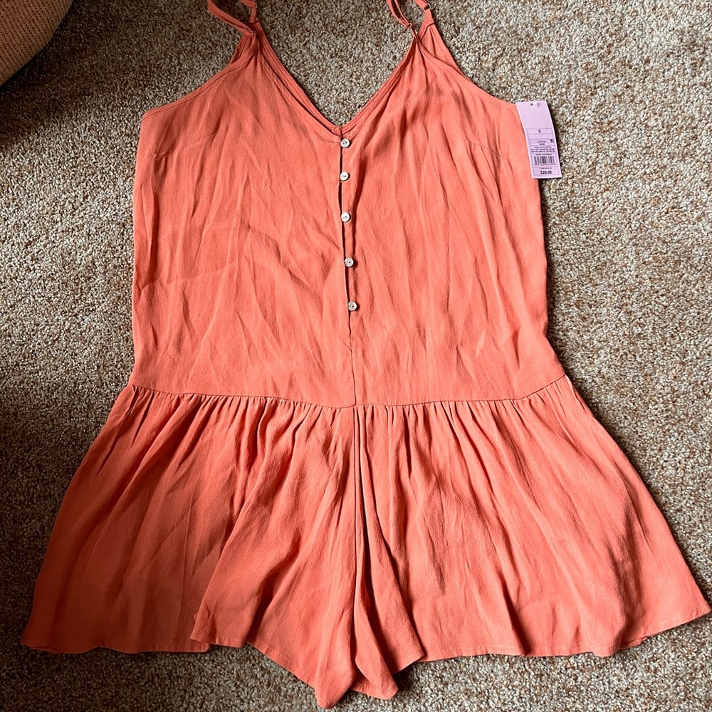 wild fable (target) orange short romper